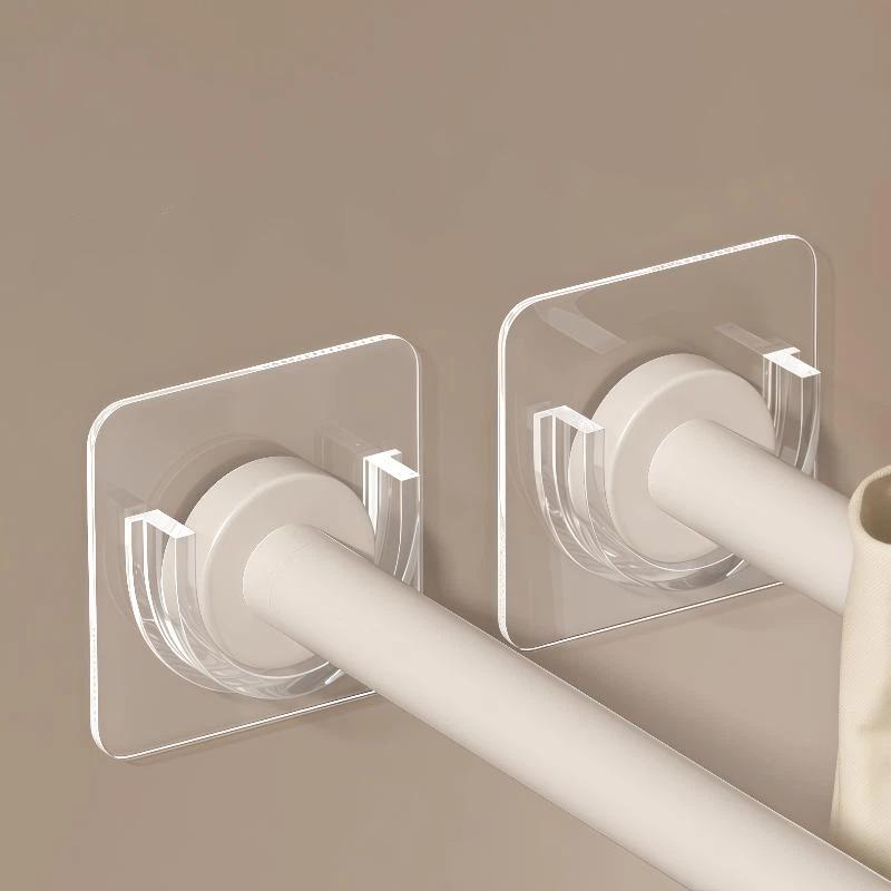 Home Bathroom Wall Decor - Bez wiercenia, przezroczyste, samoprzylepne uchwyty na