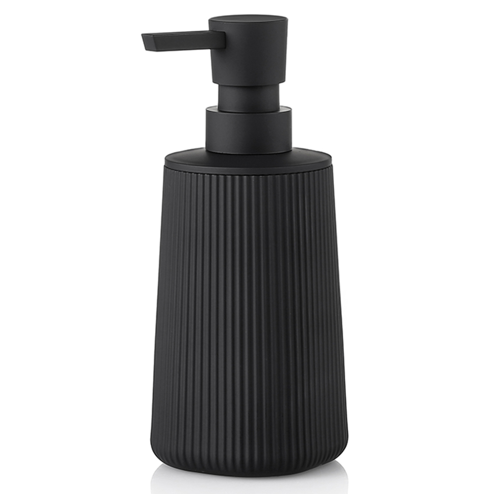 Soap Dispenser Pump - Nowoczesny, prążkowany, plastikowy dozownik do mydła