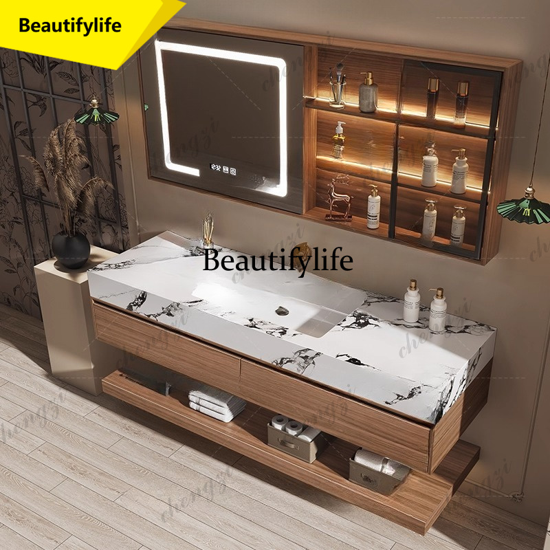 Home Bathroom Vanity Combo - M02 Toaletka Drewniana Szafka Łazienkowa Akcesoria