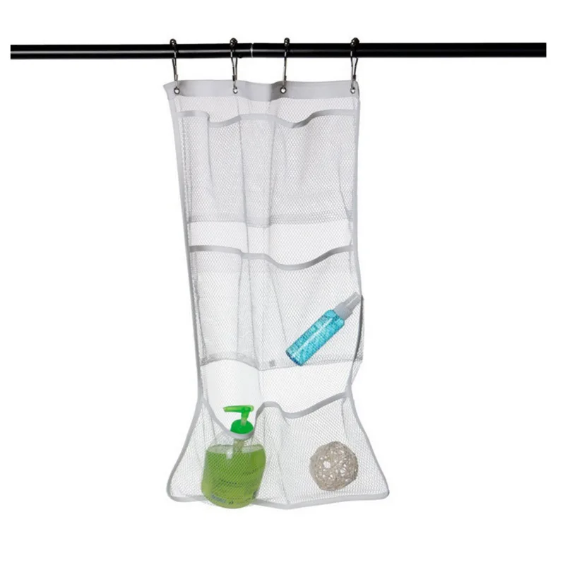 Shower Curtain Liner - 1 Zestaw 6 Sztuk Szybkoschnących Siatkowych