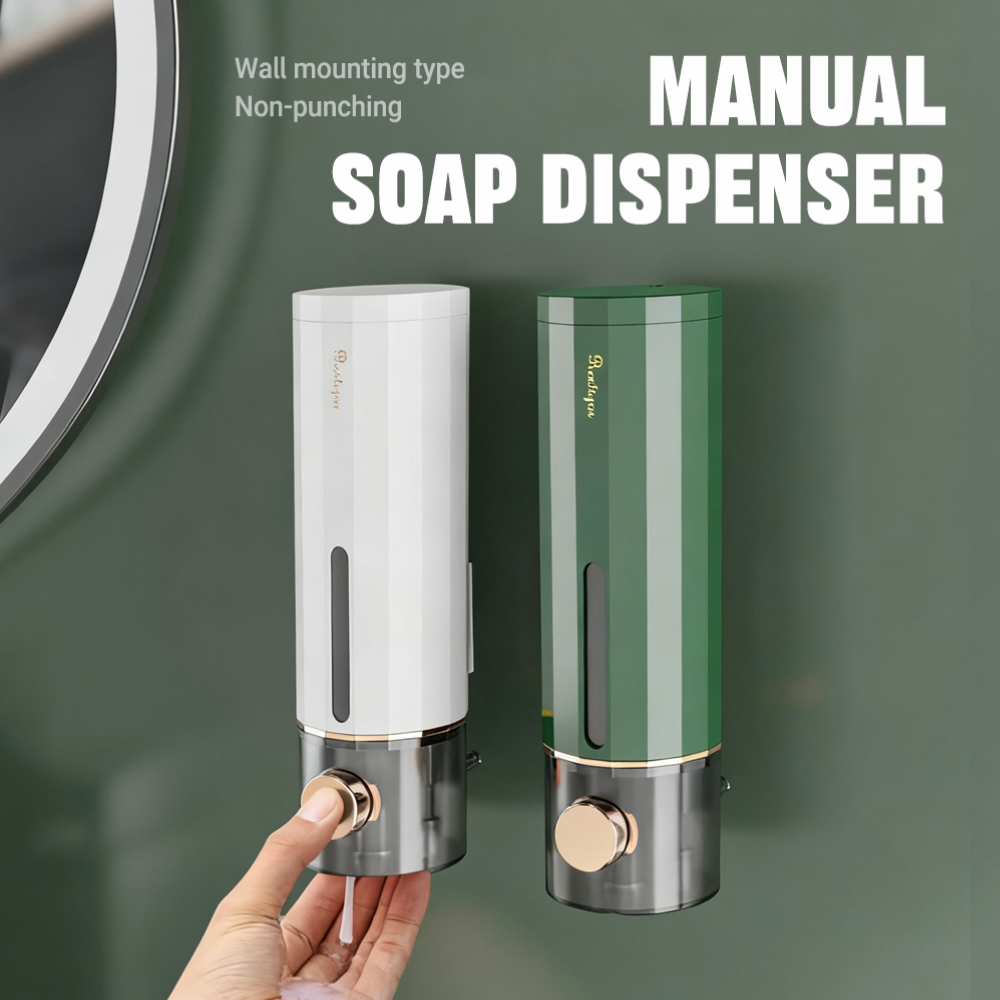 Home Bathroom Wall Soap Dispenser - Dozownik do mydła z ręcznym naciskiem
