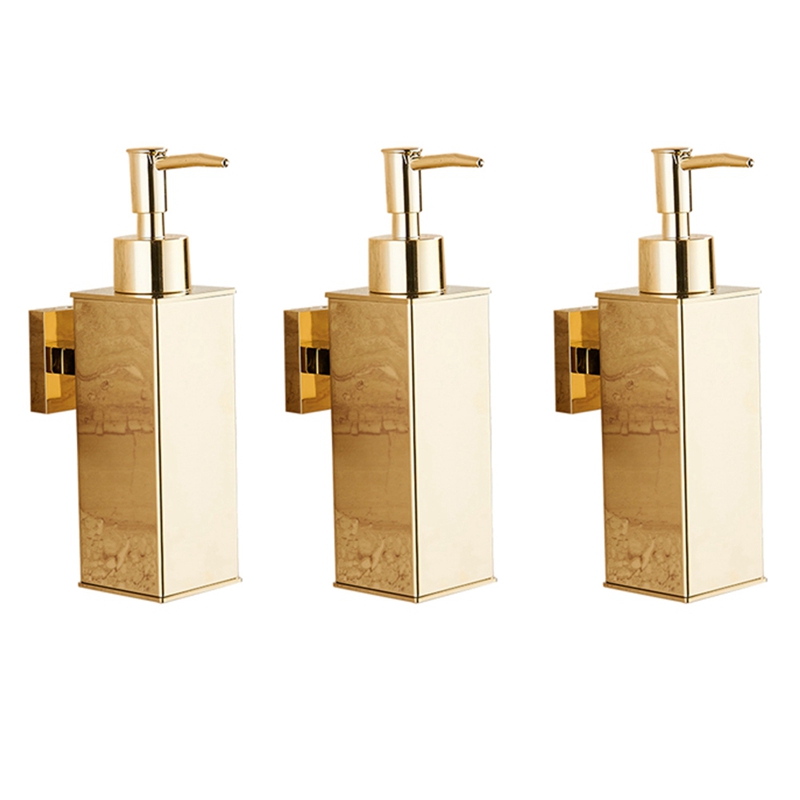 Home Bathroom Wall Soap Dispenser - 3X dozownik mydła w płynie łazienka