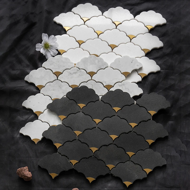 Home Bathroom Tiles Design - Mozaika z naturalnego kamienia, marmuru, wykonana
