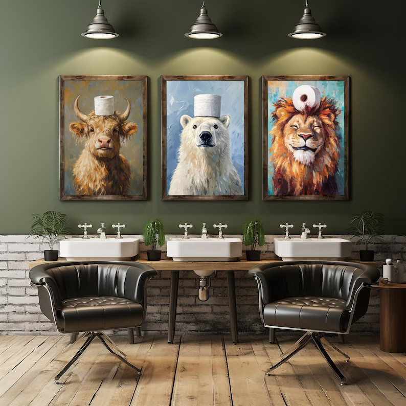 Plakat na płótnie z kreskówkow – Home Bathroom Pictures recenzja i cena