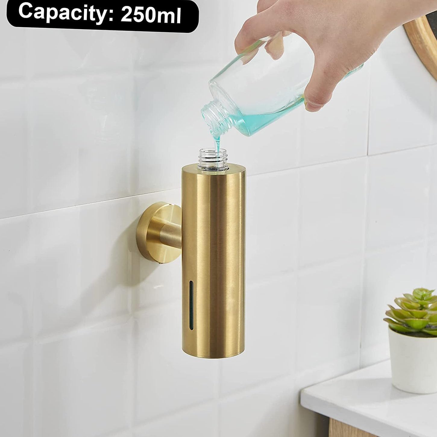 Pojedynczy dozownik do mydła o – Home Bathroom Wall Soap Dispenser recenzja i cena