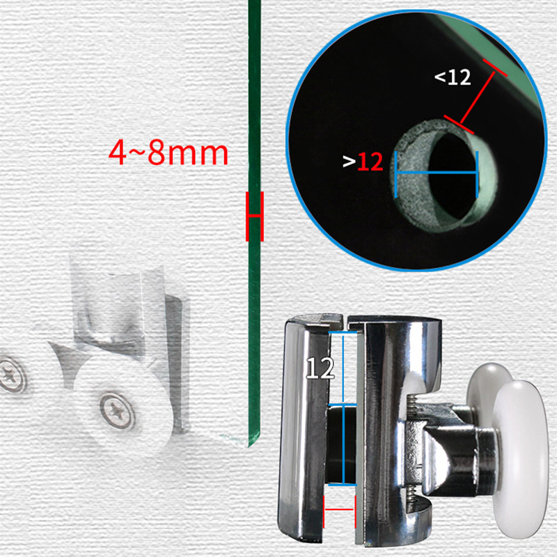 Rolki do drzwi prysznicowych,  – Home Bathroom Hardware recenzja i cena