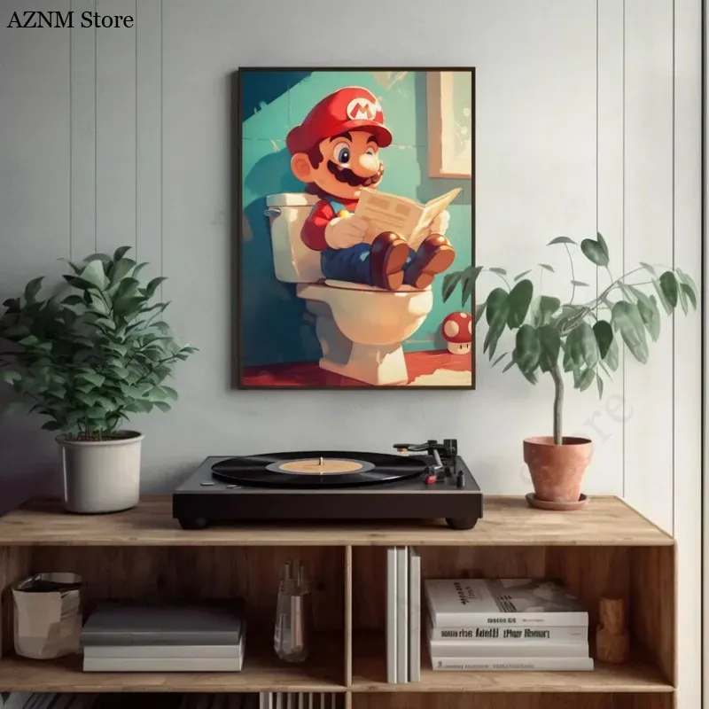 Zabawny Plakat z Kreskówkowymi – Home Bathroom Pictures recenzja i cena