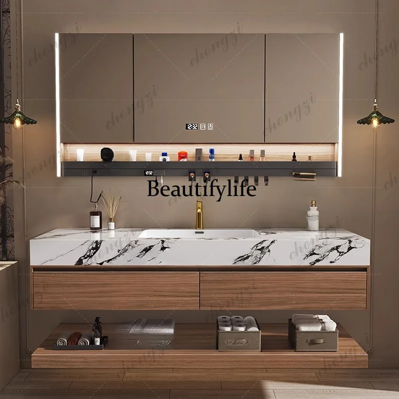 M02 Toaletka Drewniana Szafka  – Home Bathroom Vanity Combo recenzja i cena