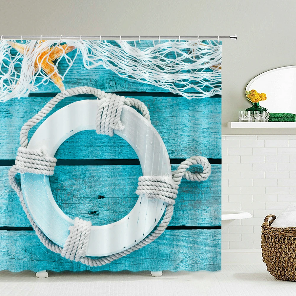 Seascape Beach Zasłony pryszni – Shower Curtain Liner recenzja i cena
