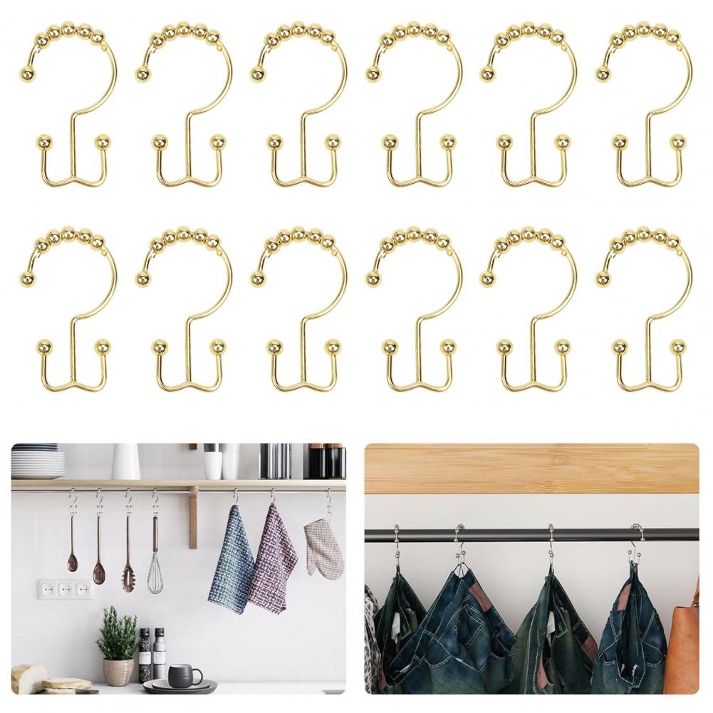 Zestaw 12 sztuk złotych metalo – Shower Curtain Liner recenzja i cena