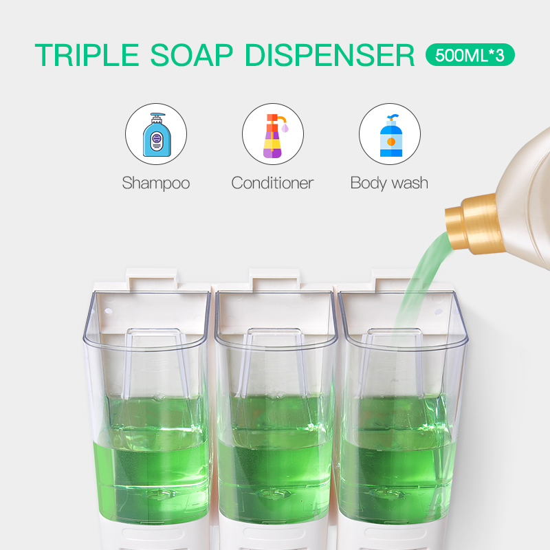 Dozownik mydła w płynie SVAVO  – Home Bathroom Wall Soap Dispenser recenzja i cena