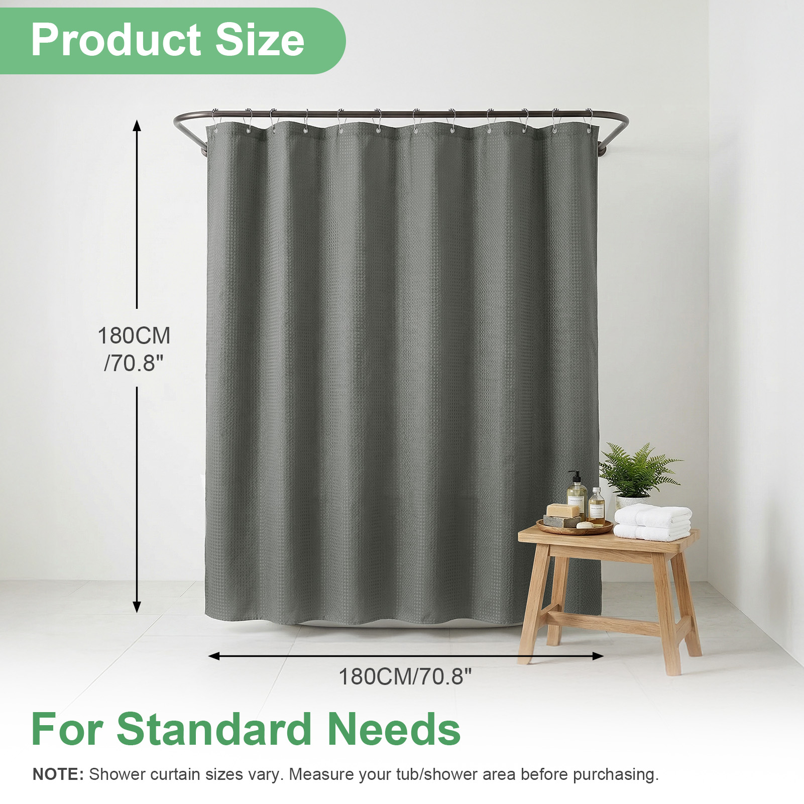 Zasłona prysznicowa z wzorem w – Shower Curtain Liner recenzja i cena