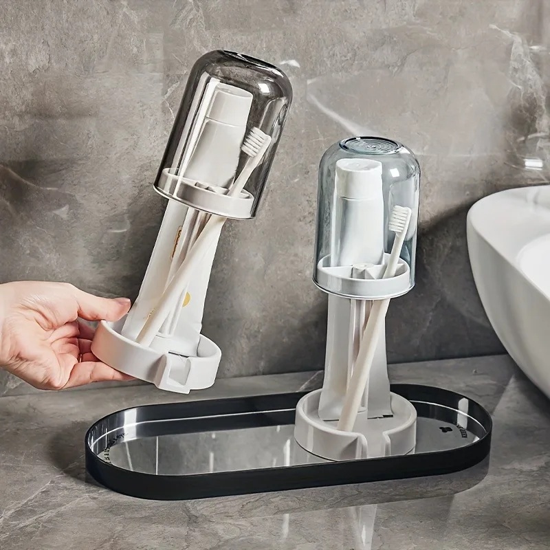 1 szt. Wielofunkcyjny plastiko – Toothbrush Holder Set recenzja i cena