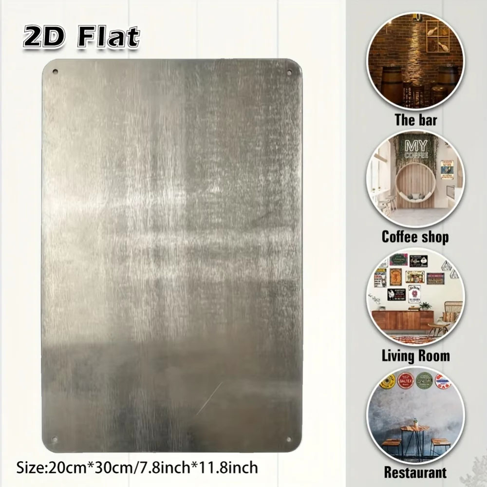 Metalowa dekoracja ścienna 2D  – Home Bathroom Wall Decor recenzja i cena