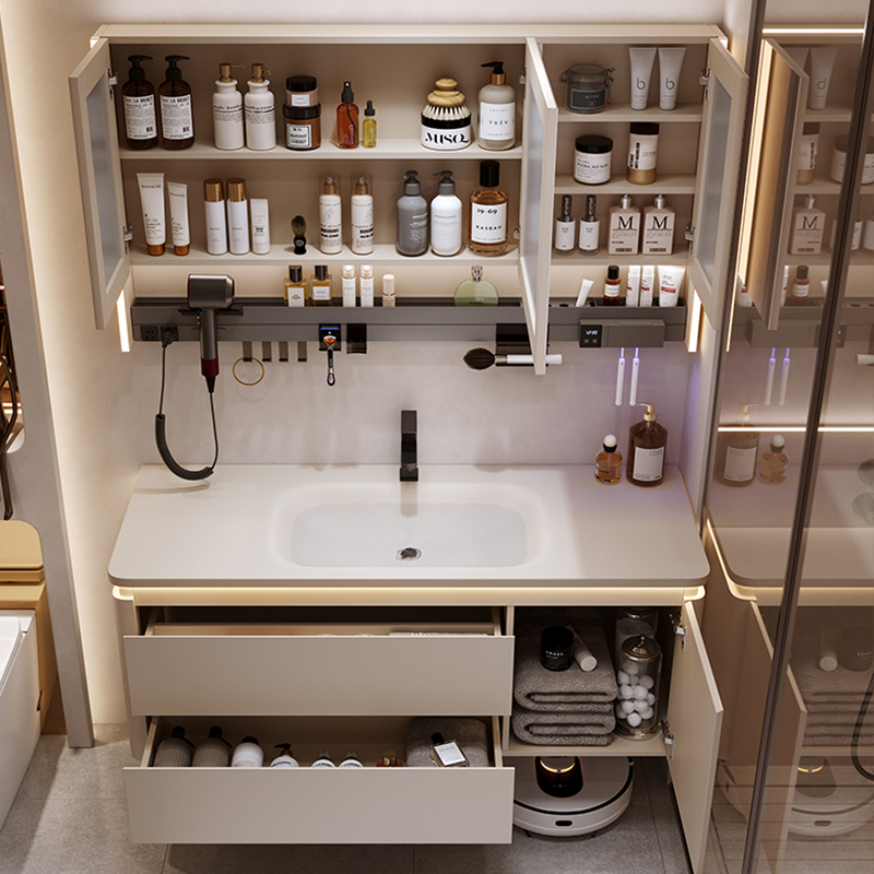 Nowoczesne Proste Szafki Łazie – Home Bathroom Vanity Combo recenzja i cena