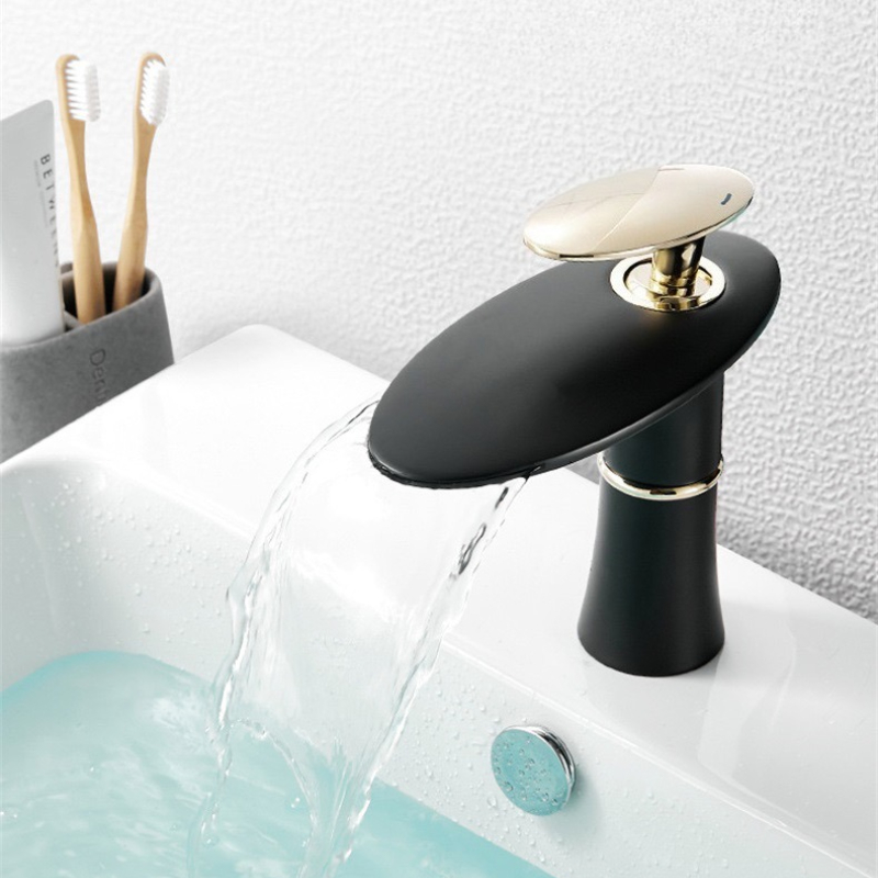 Biało-czarny złoty kran wodosp – Home Hardware Bathroom Sinks recenzja i cena
