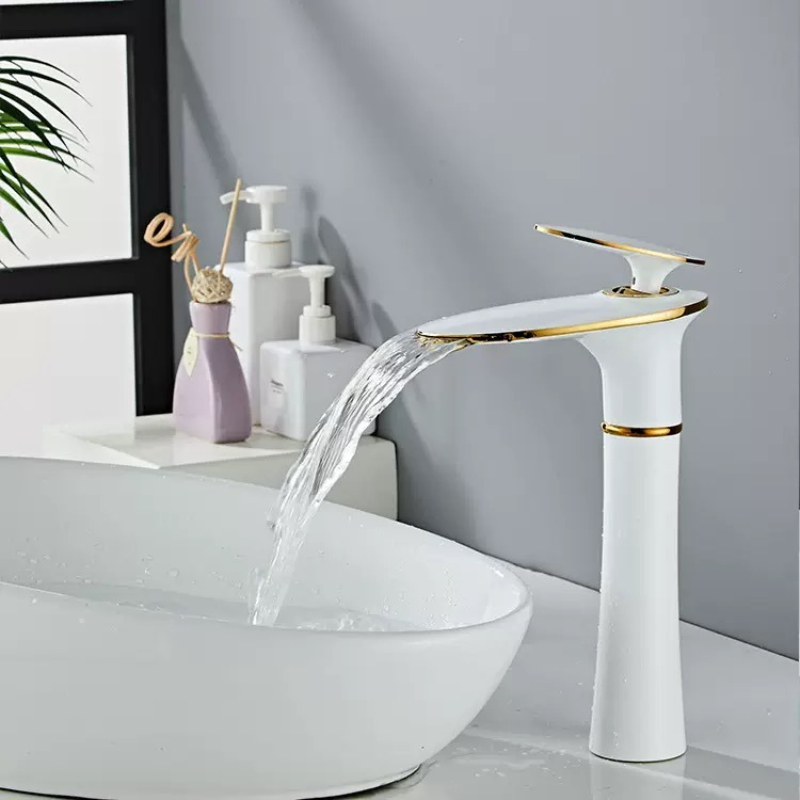 Biało-czarny złoty kran wodosp – Home Hardware Bathroom Sinks recenzja i cena