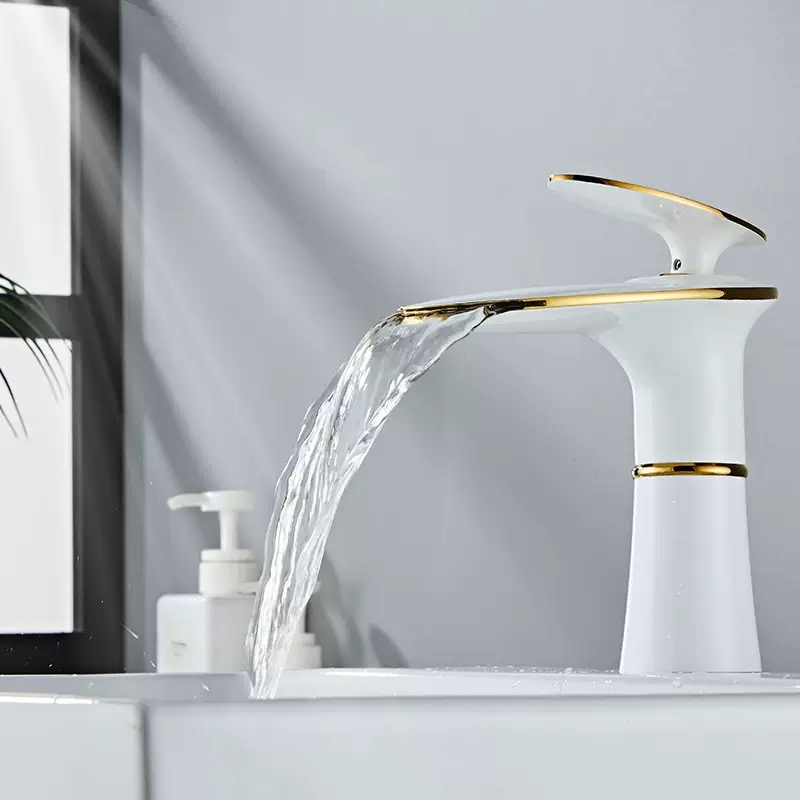 Biało-czarny złoty kran wodosp – Home Hardware Bathroom Sinks recenzja i cena