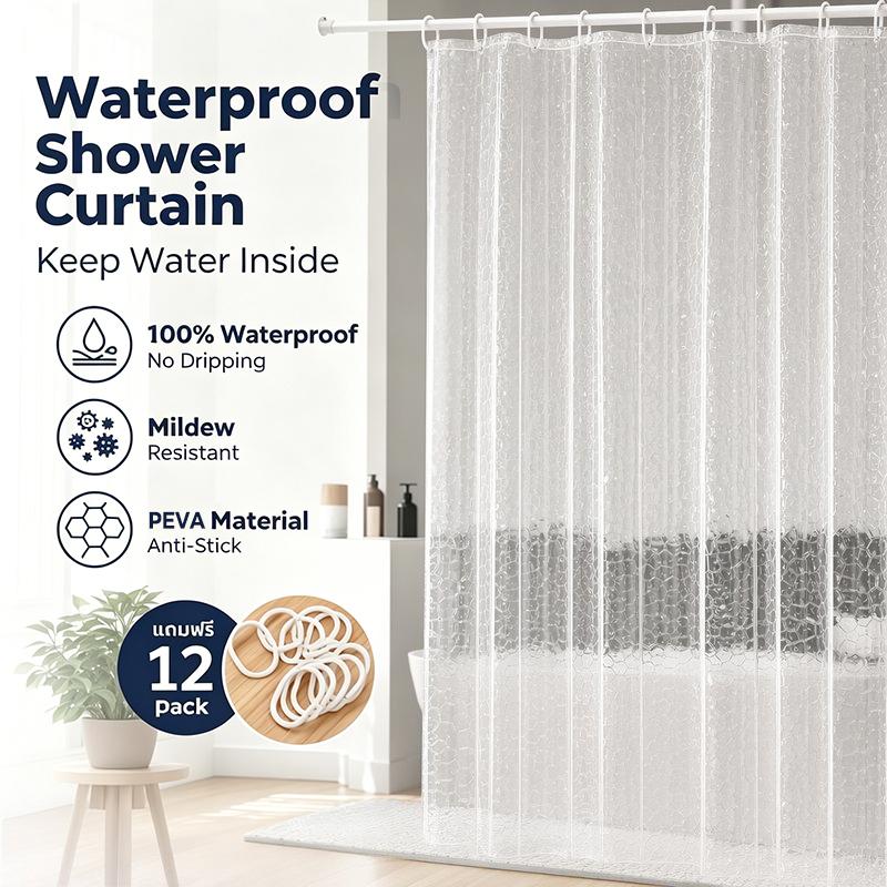 Przezroczysta, wodoodporna zas – Shower Curtain Liner recenzja i cena