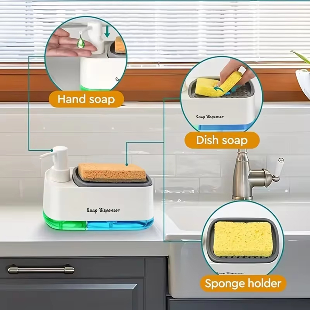 Zestaw 3 w 1: Dozownik do mydł – Soap Dispenser Pump recenzja i cena