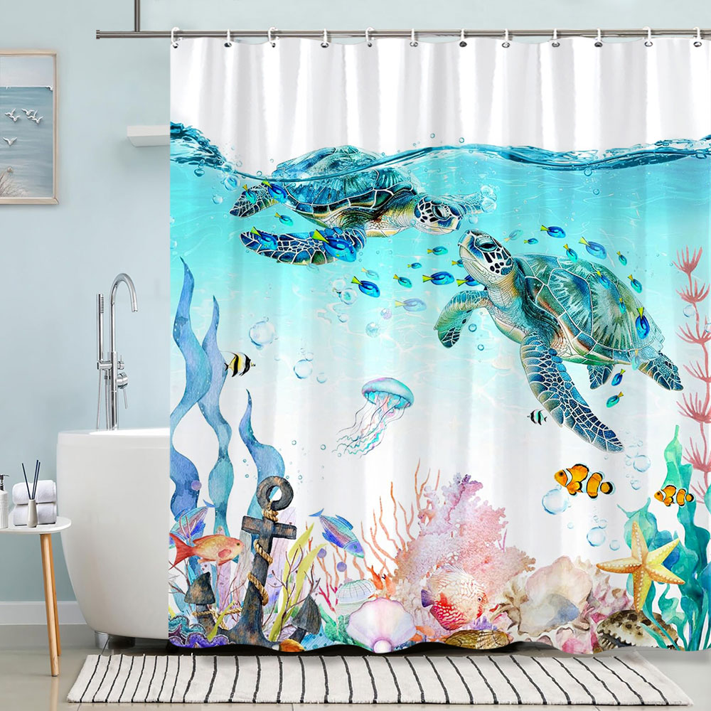 Żółw Zasłona Prysznicowa Letni – Shower Curtain Liner recenzja i cena