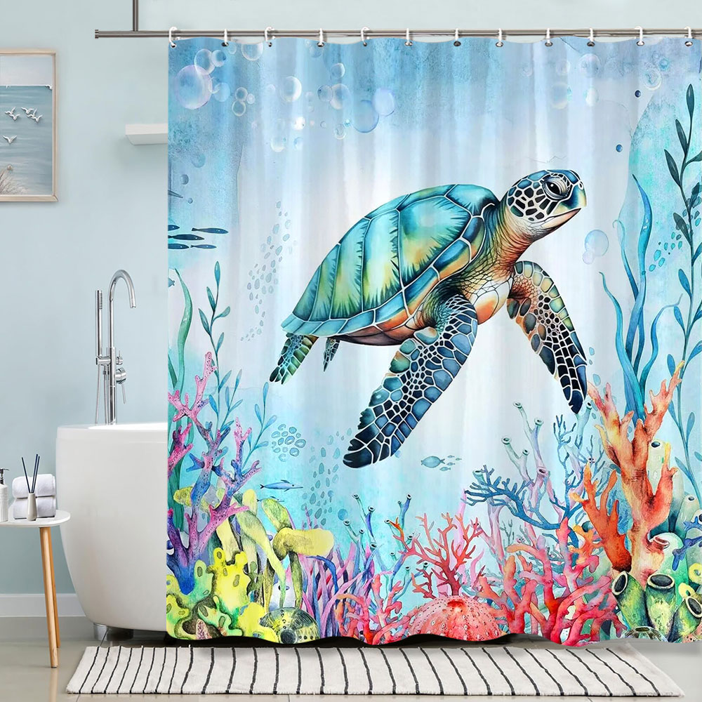 Żółw Zasłona Prysznicowa Letni – Shower Curtain Liner recenzja i cena