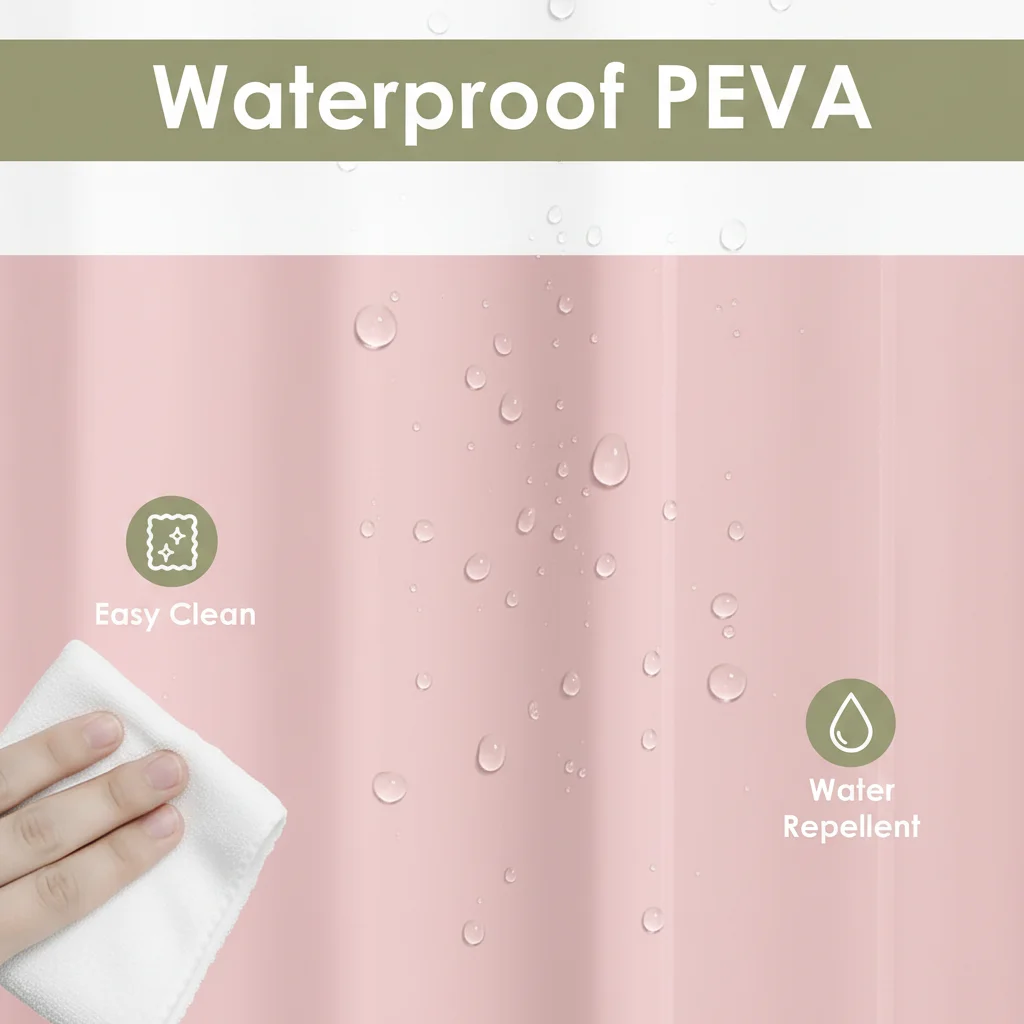 1 szt. Lekka zasłona prysznico – Shower Curtain Liner recenzja i cena