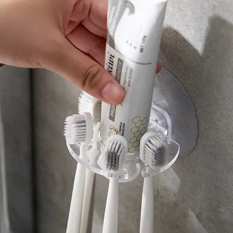 1/3 szt. Samoprzylepny dozowni – Toothbrush Holder Set recenzja i cena