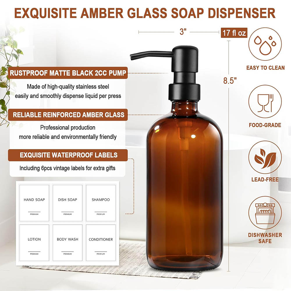Dozownik do mydła z bursztynow – Soap Dispenser Pump recenzja i cena