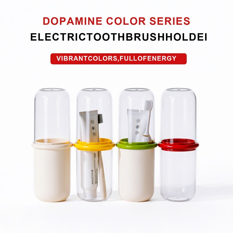 Przezroczysty plastikowy zesta – Toothbrush Holder Set recenzja i cena