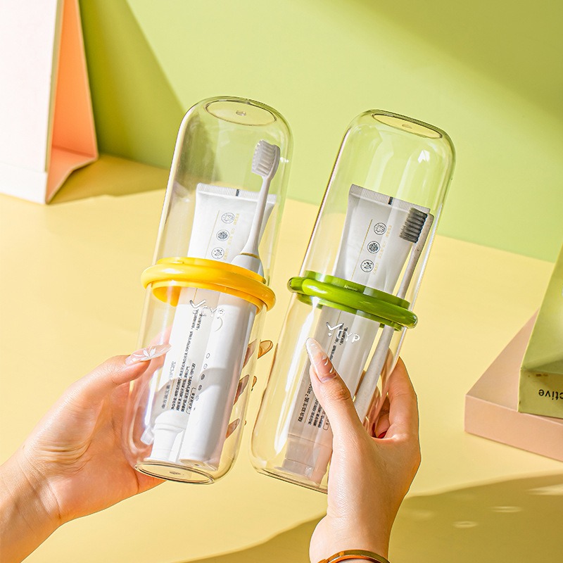 Przezroczysty plastikowy zesta – Toothbrush Holder Set recenzja i cena